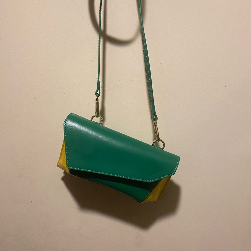 Green and Yellow Crossbody ISADORA Bag